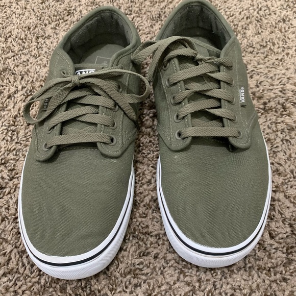 mens dark green vans